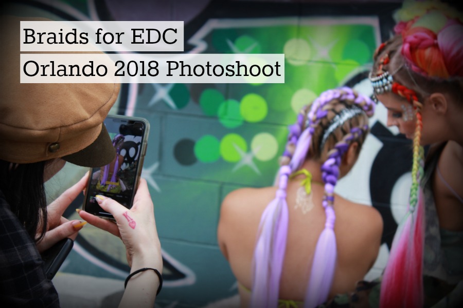 braids for edc orlando 2018 photoshoot